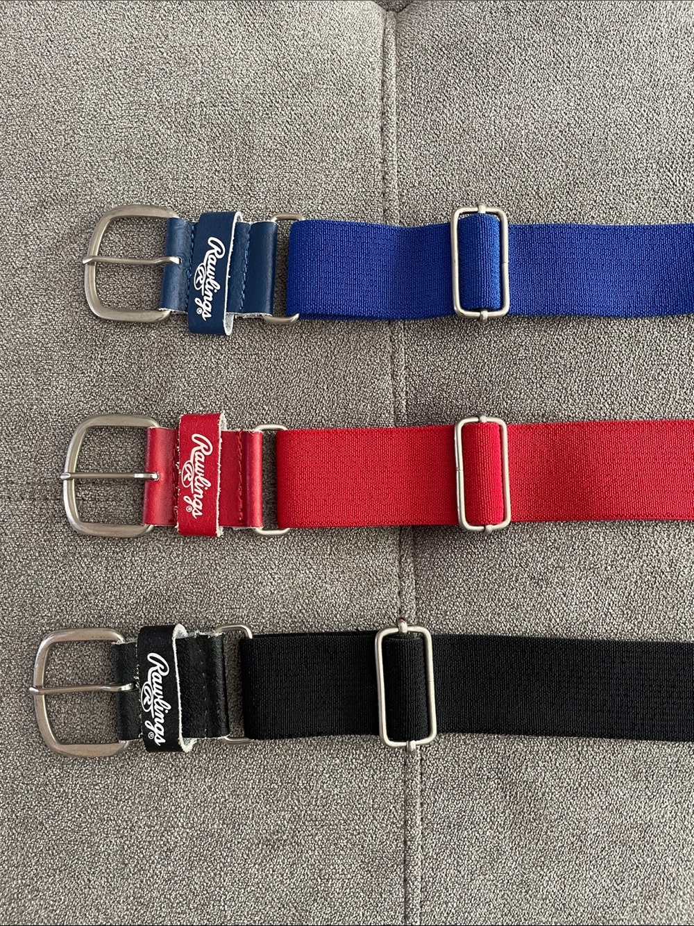 Rawlings Belt Set in Blue, Red & Black